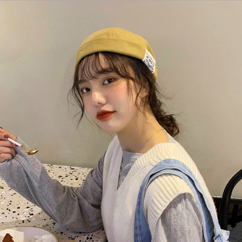 Mũ quả dưa kaki trơn siêu cá tính