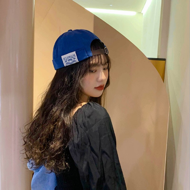 Mũ quả dưa kaki trơn siêu cá tính