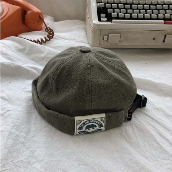 Mũ quả dưa kaki trơn siêu cá tính