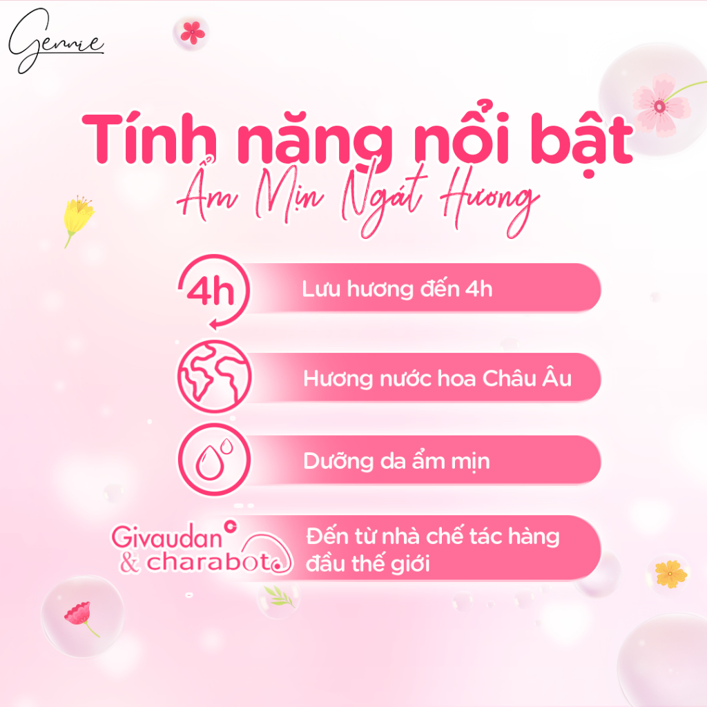 Sữa tắm nước hoa Nữ Gennie Little Dress 450ml lưu hương 4H