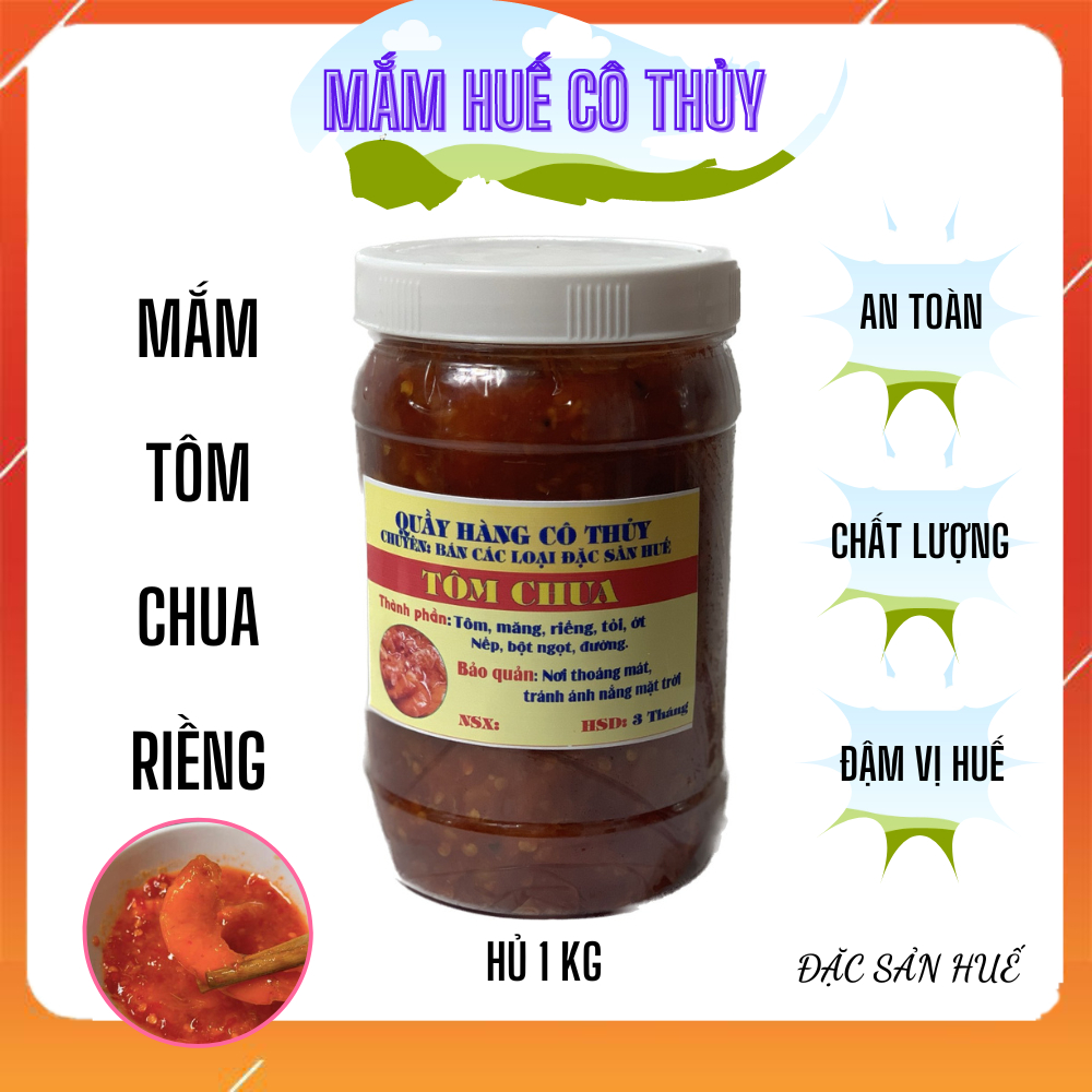 Mắm tôm chua riềng hũ 1kg - đặc sản Huế