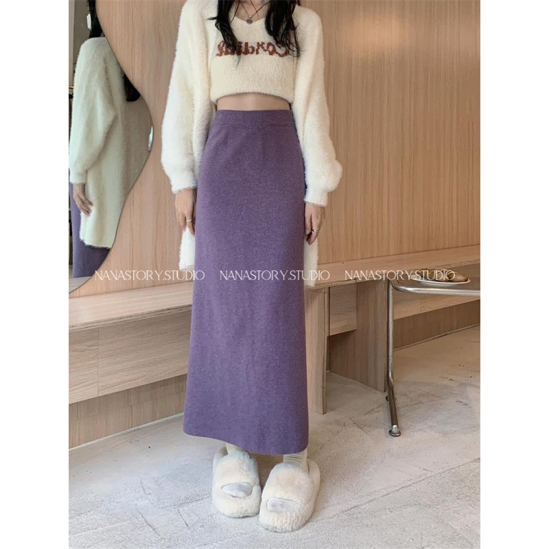 Chân Váy Len MiDi Dáng Dài Hàng QC Nhiều Màu