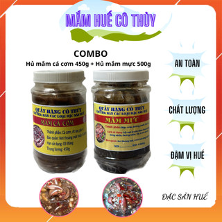 Combo 1 hũ mắm cá cơm 450g + 1 hũ mắm mực 500g