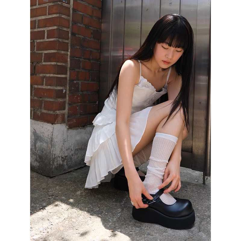 GIÀY BÚP BÊ A90 LOLITA ĐẾ CAO 6.5CM PHONG CÁCH JK