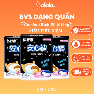 Băng vệ sinh dạng quần yisu size s/m/l/xl combo 3 bịch