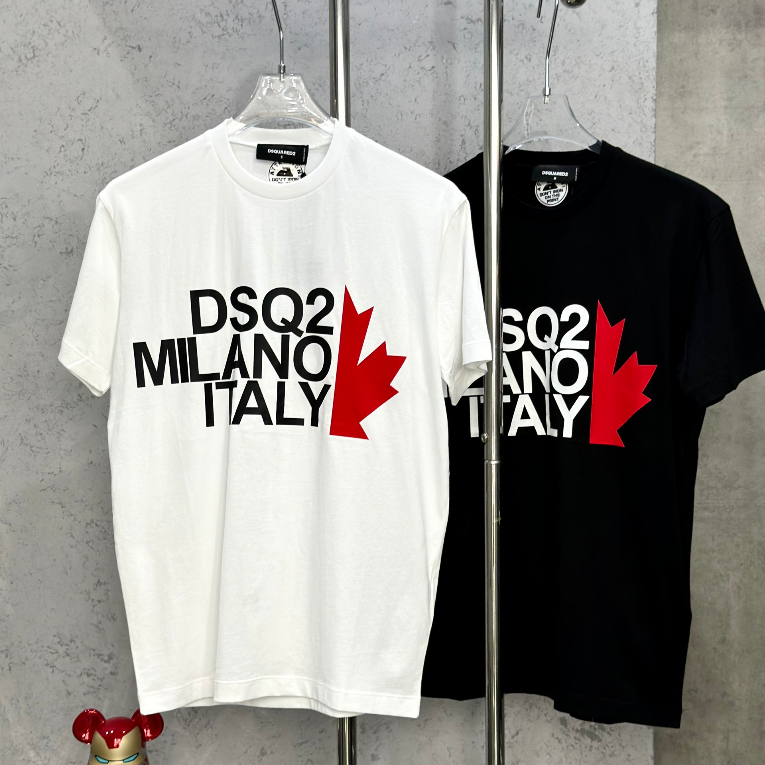 [ Hàng Nhập ] Áo phông T-shirt Dsquared2 logo lá đỏ LA on web