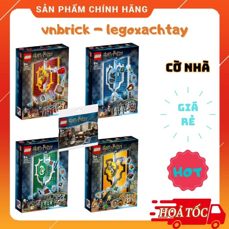 LEGO Harry Potter Bộ Cờ Nhà 76409 76410 76411 76412