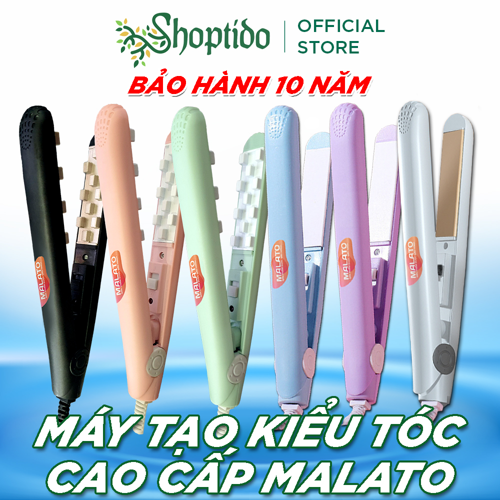 Máy duỗi tóc mini máy bấm tóc MALATO cao cấp bảo hành 10 năm 20W NCC Shoptido