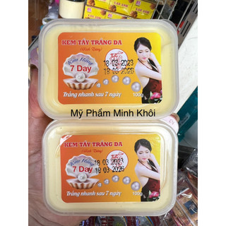 Kem tẩy trắng da 7 day kim hằng hộp vuông 100g