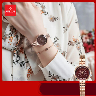 Đồng hồ nữ julius hàn quốc dây thép ja-1278b