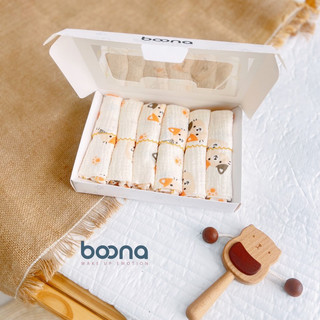 Khăn sữa xô muslin BOONA 2 lớp