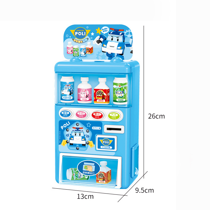 Đồ chơi máy bán nước tự động trẻ em BBS có nhạc và đèn, đồ chơi máy bán hàng thông minh cho bé trai bé gái