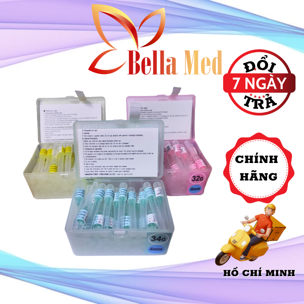 Tách Lẻ Đầu Kim Nano Tiêm Meso 34G 4Mm Hàn Quốc