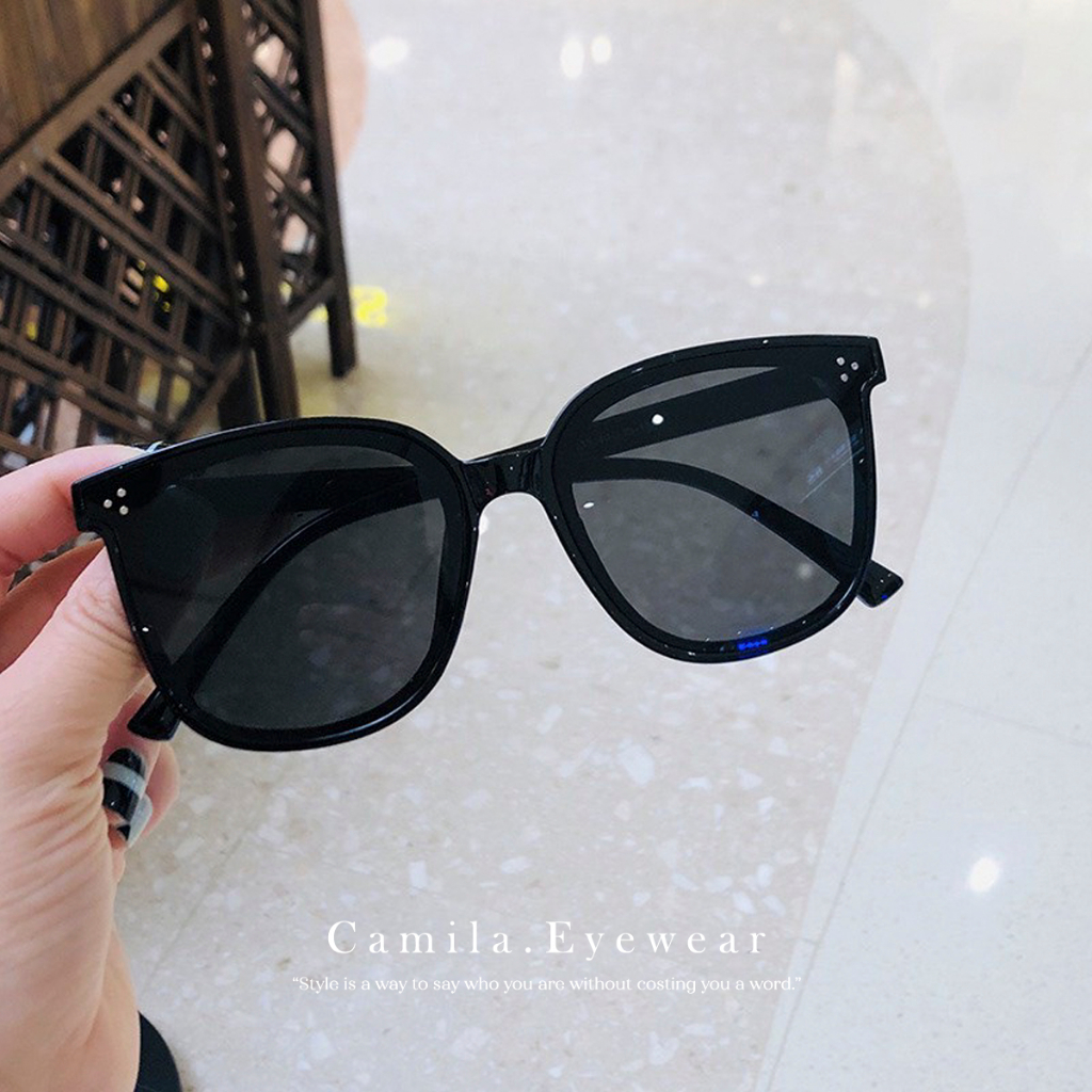 Kính mát nam nữ thời trang CAMILA mắt mèo họa tiết chấm tròn Unisex - Kính thời trang