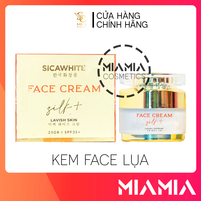 Kem Face Silk Sica White Chính Hãng - Kem Face Lụa Dưỡng Trắng Da Đa Chức Năng 25gr