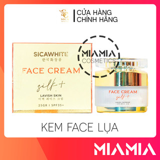 Kem face silk sica white chính hãng - kem face lụa dưỡng trắng da đa chức năng 25gr