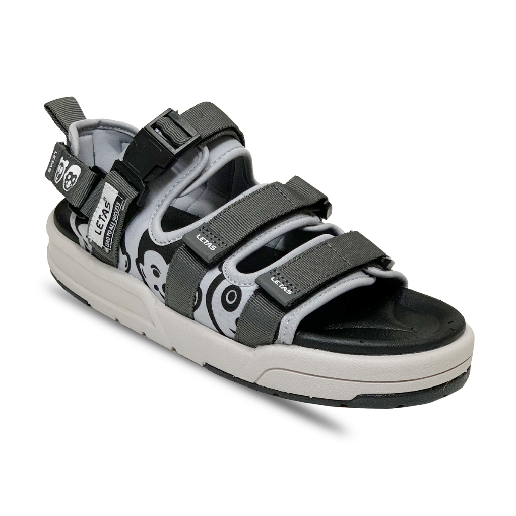 Sandal Hiệu LETAS Chính Hãng Nam Nữ 3 Quai Ngang Quai Hậu Tháo Rời D714