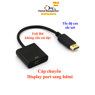 Cáp Displayport to Hdmi - Truyền tín hiệu tốc độ cao full HD 1080p
