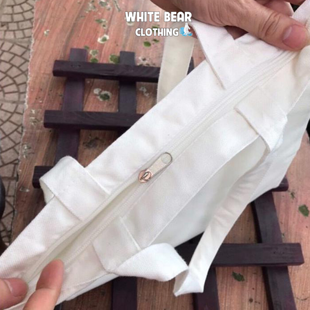 Túi vải tote du lịch Banahill quà tặng lưu liệm WHITE BEAR CLOTHING