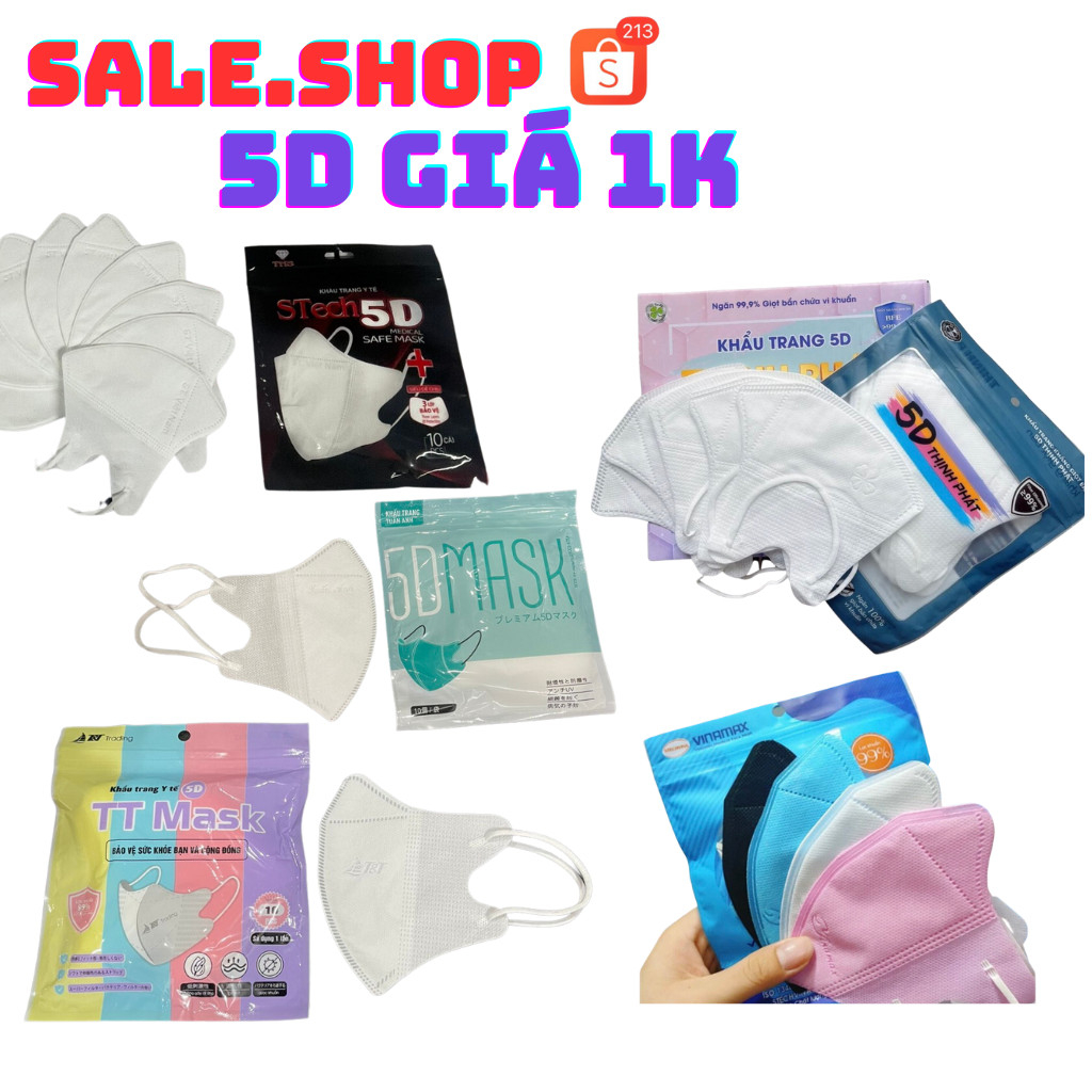 Khẩu trang , ( 1k đánh giá chất lượng của 5 công ty ) , khẩu trang 5d