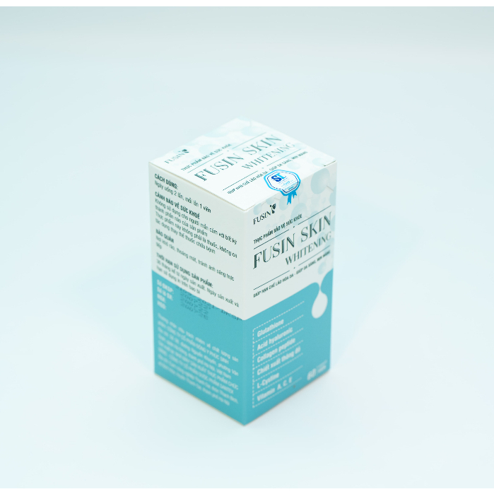 Viên uống trắng da FUSIN SKIN WHITENING tăng độ đàn hồi cho da, hạn chế lão hóa da, giúp da sáng, mịn màng.