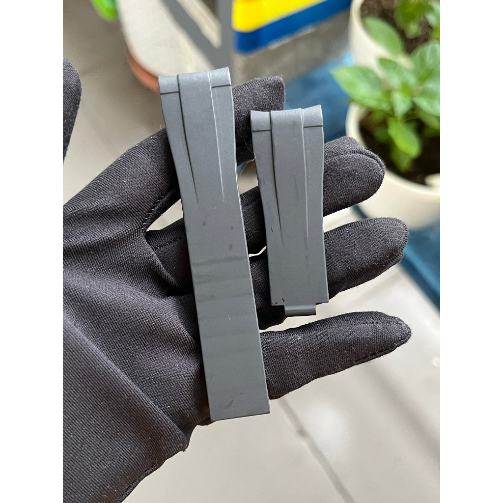 Dây silicone đầu cong size 20/21mm cho đồng hồ rolex