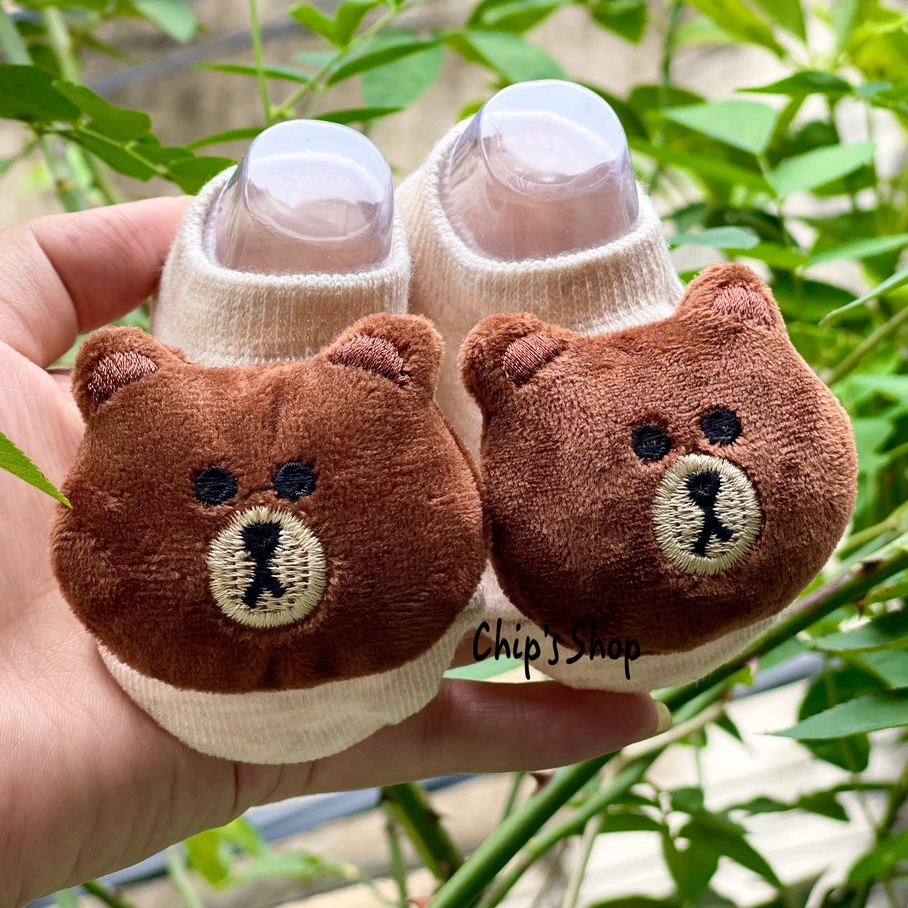 Vớ thú siêu dễ thương cho bé trai, bé gái, sơ sinh. Tất tập đi cho bé