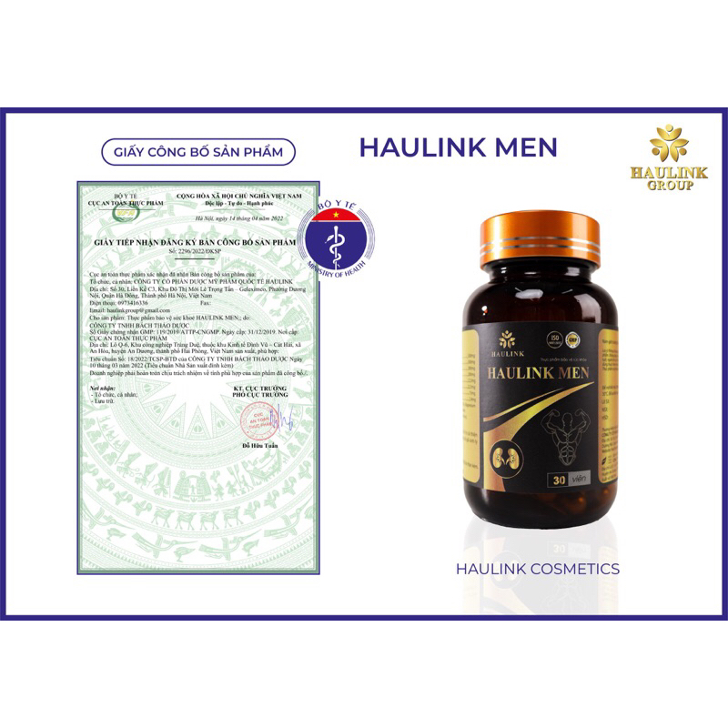 VIÊN UỐNG HAULINK MEN - TĂNG CƯỜNG CHỨC NĂNG THẬN CHO PHÁI MẠNH