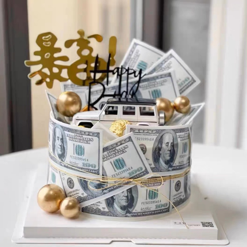 - Set 20 Tờ Tiền - Trang trí bánh sinh nhật bánh kem