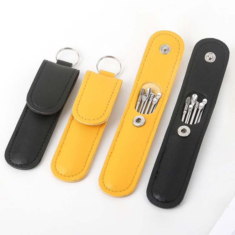 Bộ Dụng Cụ Ngoáy Tai Inox 6 Món - Lấy Ráy Tai Thép Không Rỉ 6 Món - Mát Xa Tai - Làm Sạch Tai Hiệu Quả