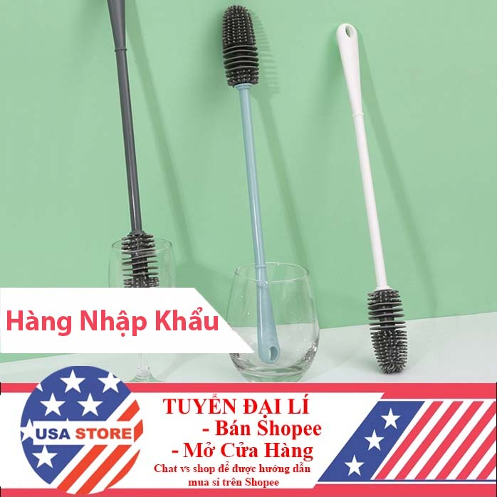 Cây Rửa Cốc Ly Đầu Silicon Siêu Sạch T95 - Dụng Cụ Cọ Rửa Bình Sữa