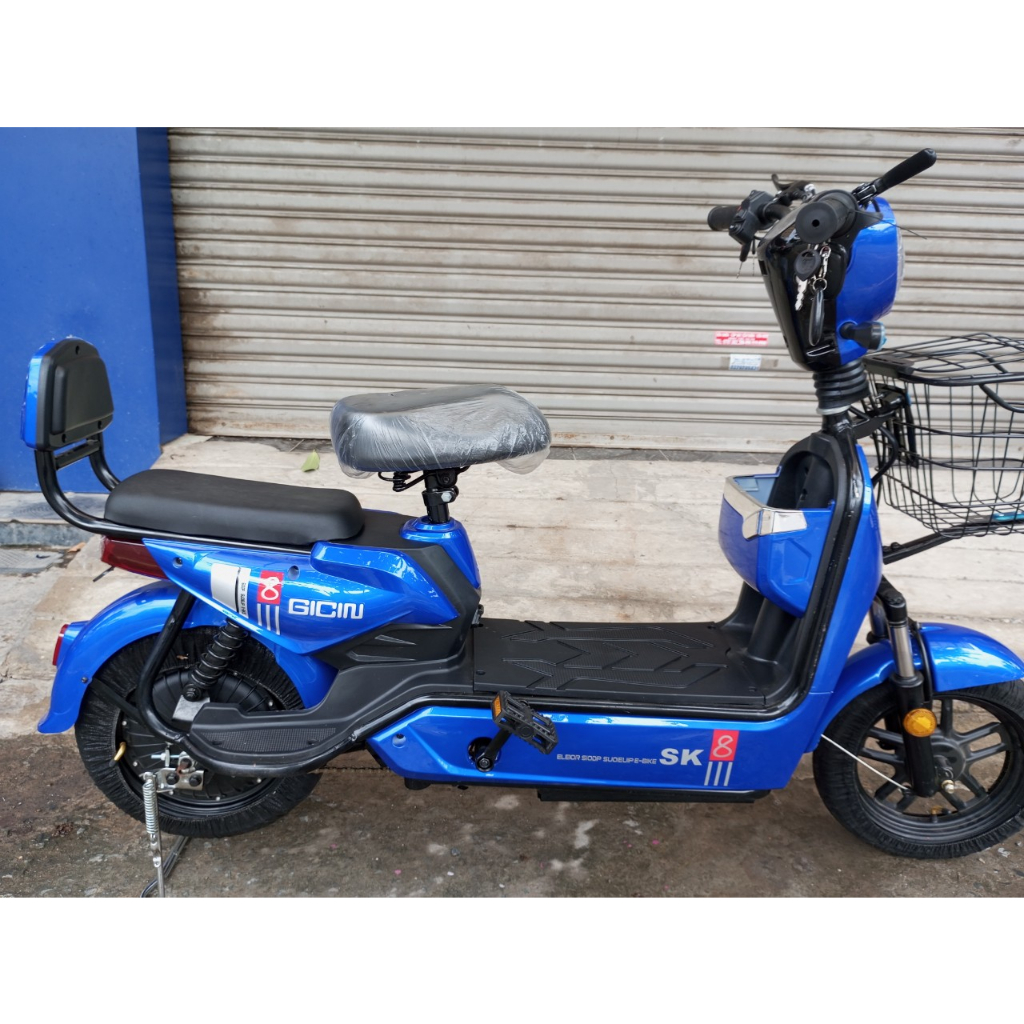 Xe đạp điện Gicin có yên sau bảo hành chính hãng mẫu xe đạp điện học sinh cao cấp