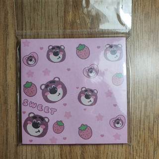 Note Gấu Dâu Capybara  8cm*8cm 50 tơ
