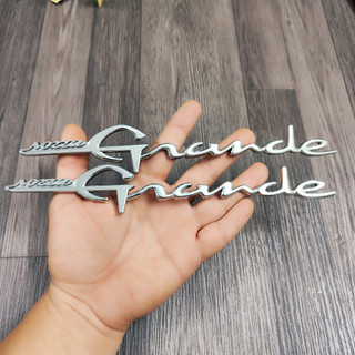 Cặp tem chữ nỗi mủ cứng mẫu ZIN GRANDE - tem chữ nỗi GRANDE theo xe