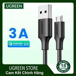 Cáp sạc nhanh micro usb ugreen us289 0.25-3m, sạc nhanh quick charge 3.0 3a chính hãng