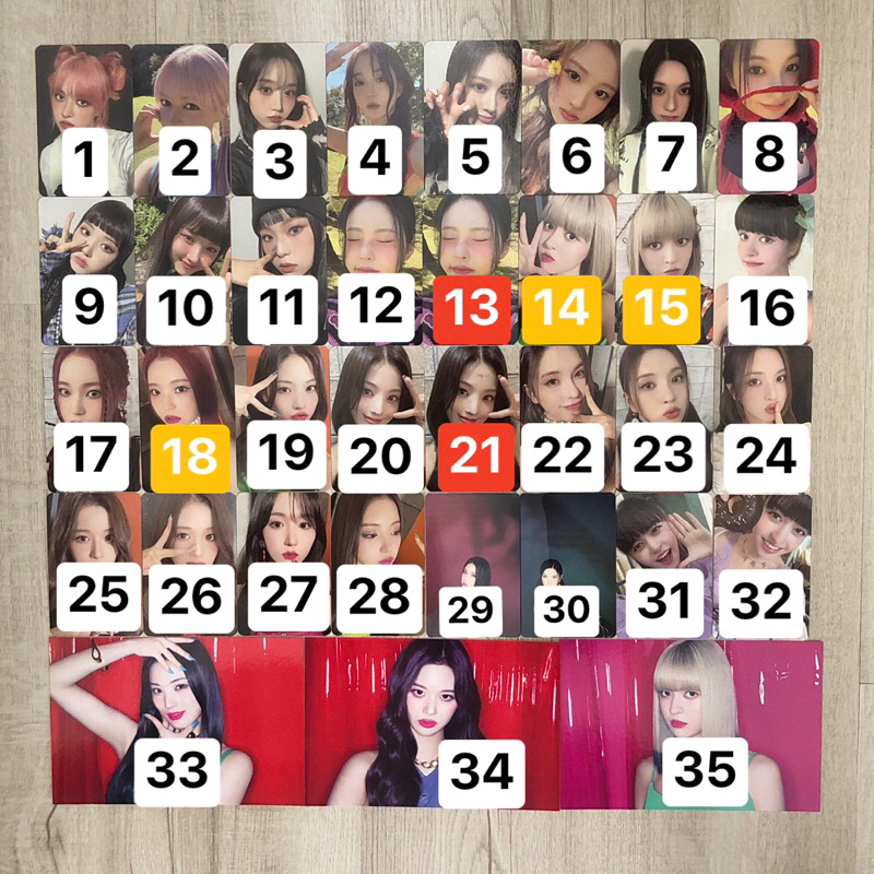 Thẻ ảnh bo góc card photocard NMIXX album Entwurf Dice Expergo Love Me Like This