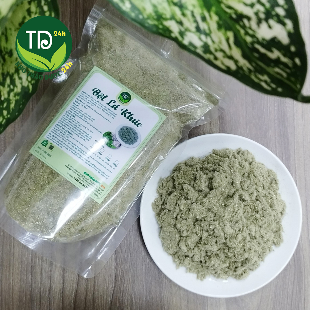 Bột lá khúc  nguyên chất 100%, ghiền mịn từ lá khúc, dùng làm bánh khúc, xôi khúc thơm ngon