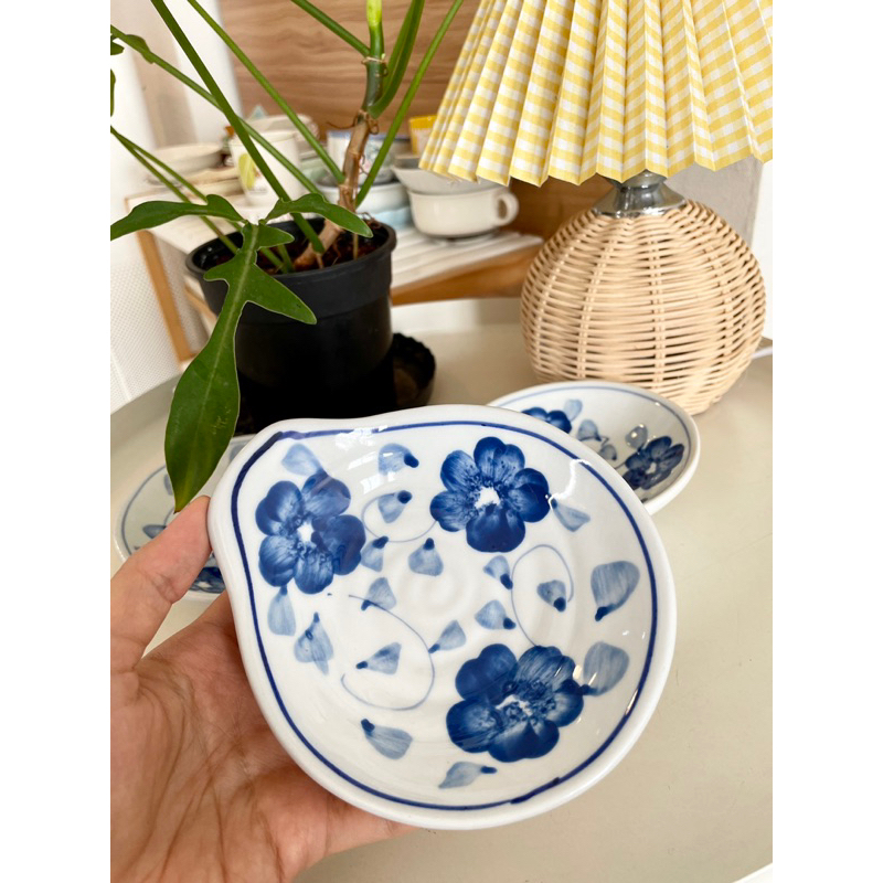 Cưng Ha Home -  - Chén sứ ăn lẩu kiểu Nhật hoa xanh