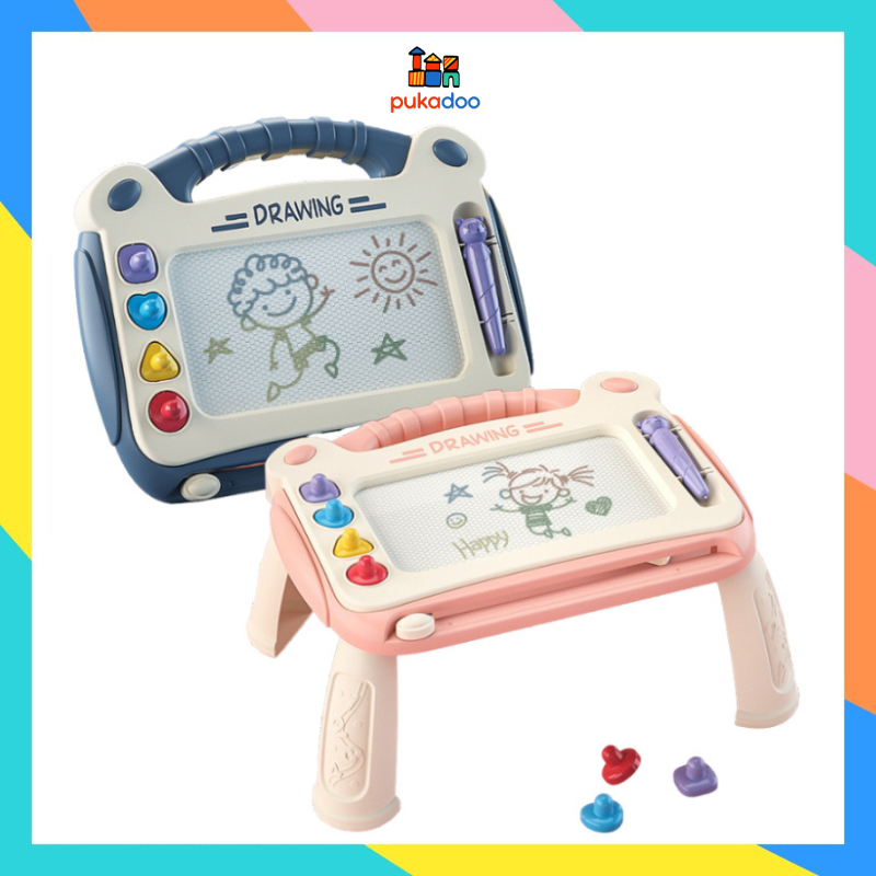 Bảng Vẽ Tự Xóa Thông Minh Có Chân Bàn, Bảng Từ Tính Cho Bé Tập Viết Tập Vẽ , Quà Tặng Bé Trai Bé Gái.