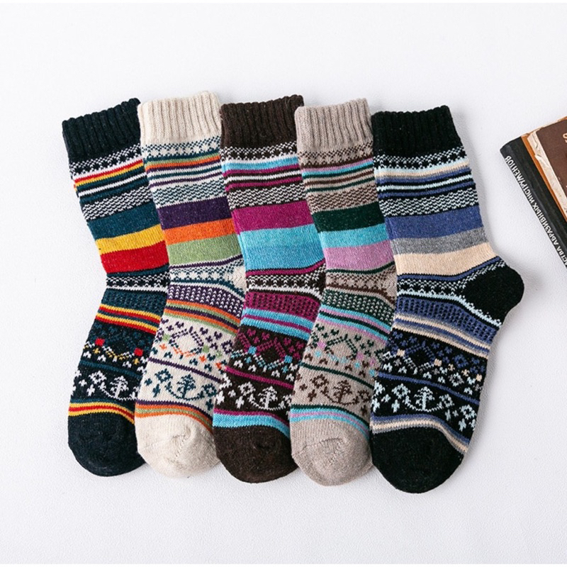 Tất Thổ Cẩm Vintage Cotton Len M75