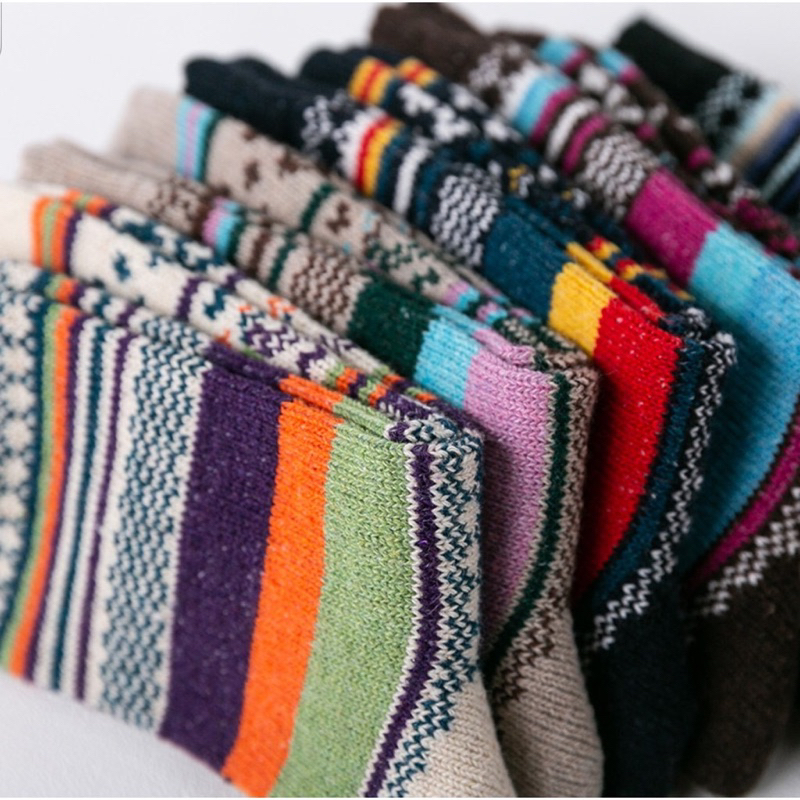 Tất Thổ Cẩm Vintage Cotton Len M75