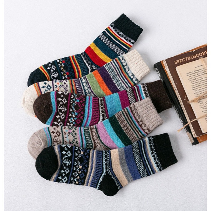 Tất Thổ Cẩm Vintage Cotton Len M75