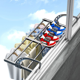 Giá Phơi Đồ Ban Công Để Đồ Đa Năng, Kệ Treo Ban Công Cửa Sổ Phòng Để Đồ Đạc Cây Cảnh Tiện Ích MKS032