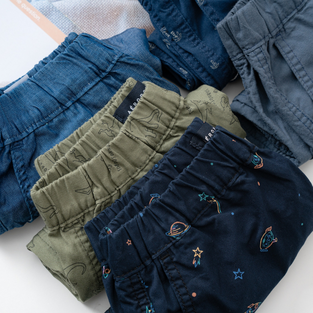 Quần short bé trai, Quần short kaki lưng thun cho bé trai size từ 20kg đến 45kg