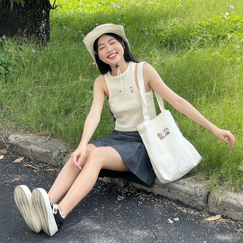 Túi Tote Grau Canvas Unisex