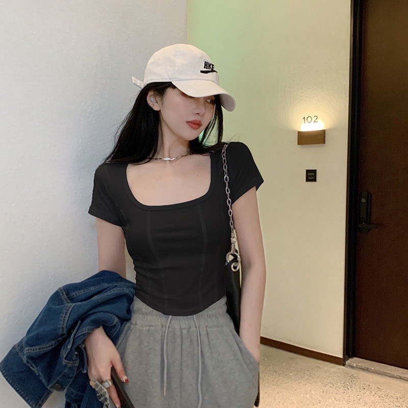 Áo croptop tay dài day rút bên áo bigsize từ 60-90kg