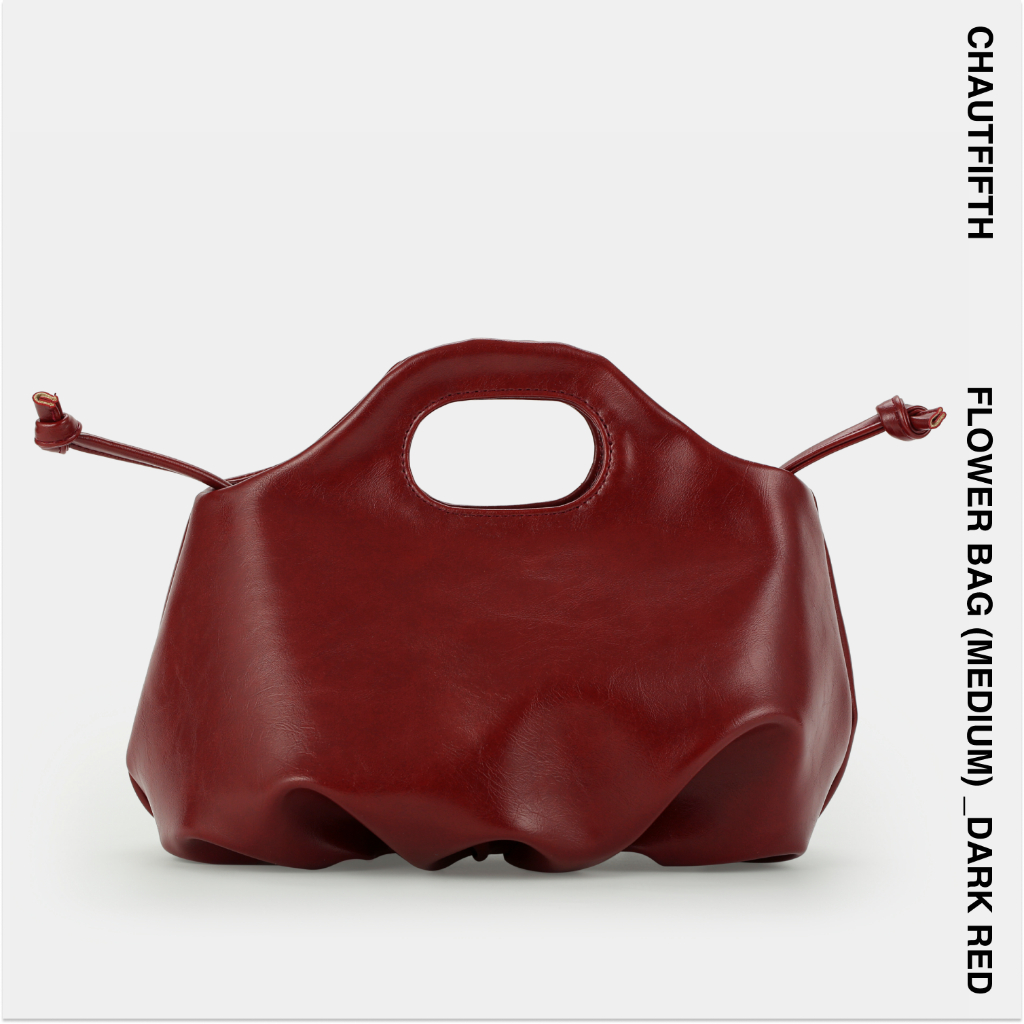 Túi xách Flower M  màu Đỏ đô - CHAUTFIFTH