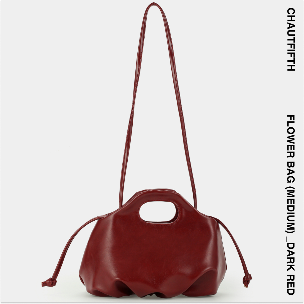 Túi xách Flower M  màu Đỏ đô - CHAUTFIFTH