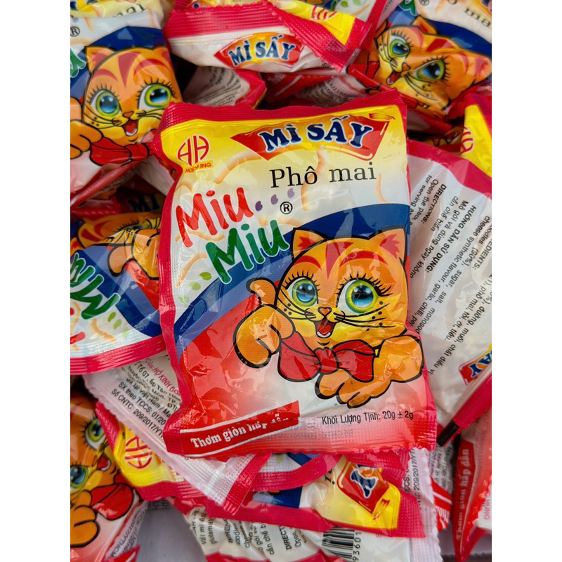 Mì trẻ em ăn liền, mì sấy phô mai Miu Miu