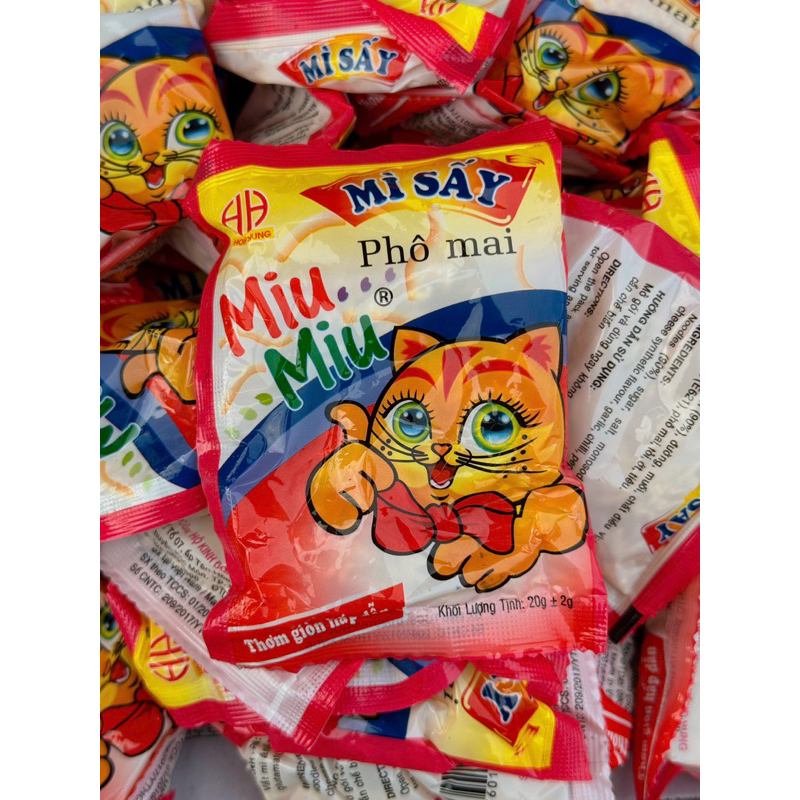 Mì trẻ em ăn liền, mì sấy phô mai Miu Miu
